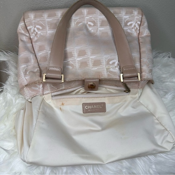 Chanel Travel Line CC Logo Handle Bag- Neutral Colors - Picture 16 of 16